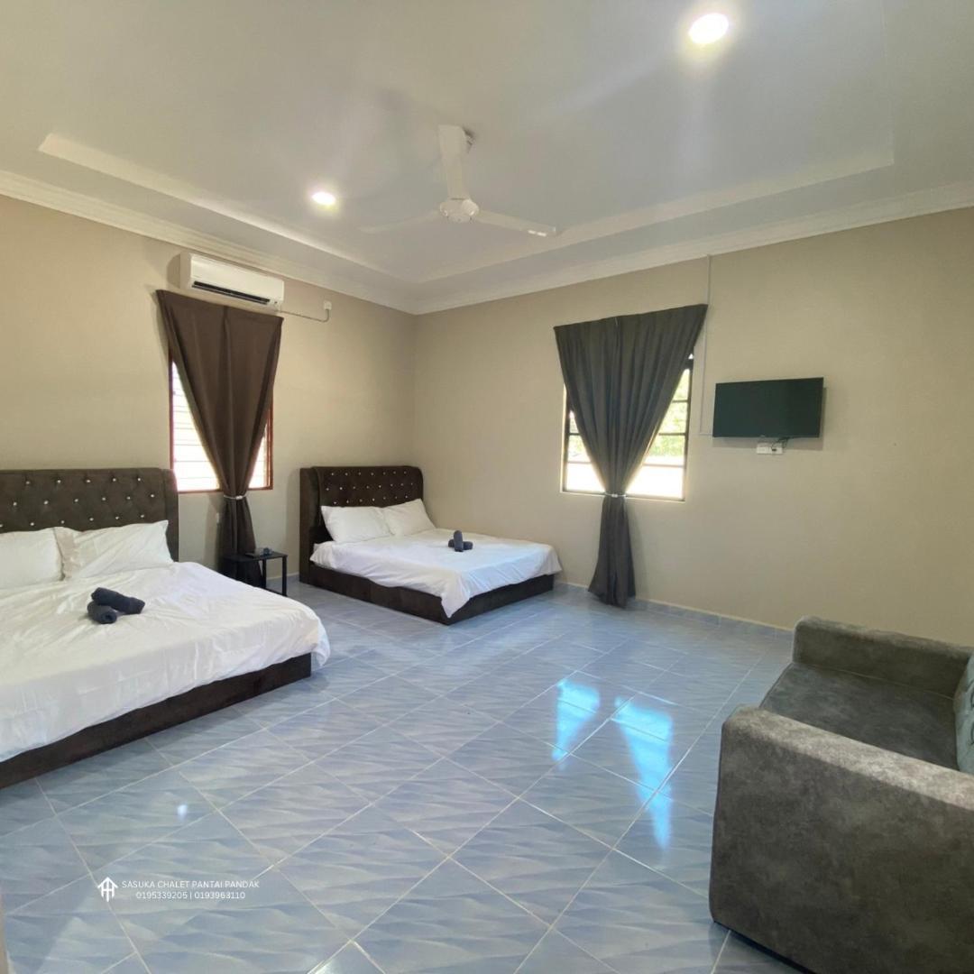 Sasuka Chalet Pantai Pandak กัวลาตรังกานู ภายนอก รูปภาพ